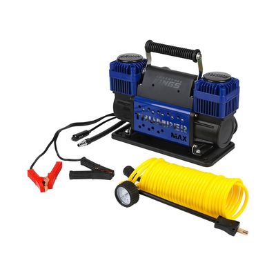 Blauer Schwerlast-Doppelzylinder 160LPM 4x4 Reifenbläser Pumpe 12v Auto-Luftkompressor